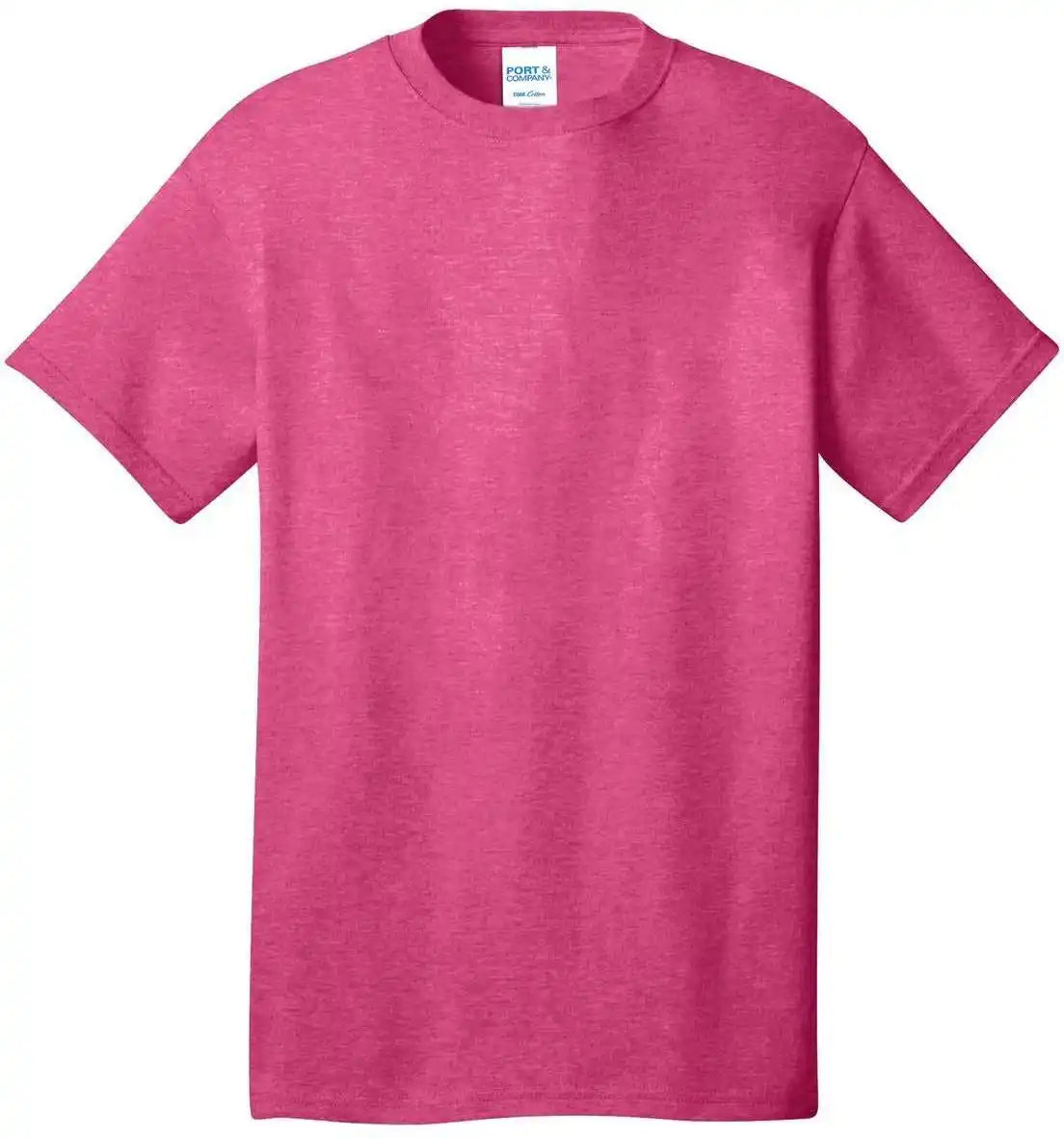 Port &amp; Company Pc54 Core Cotton Tee Heather Sangria