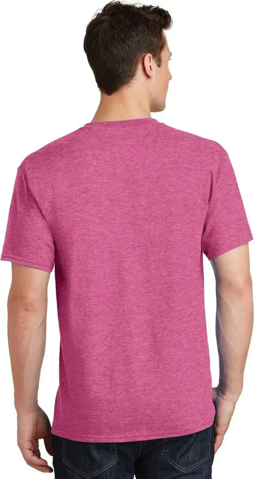 Port &amp; Company Pc54 Core Cotton Tee Heather Sangria