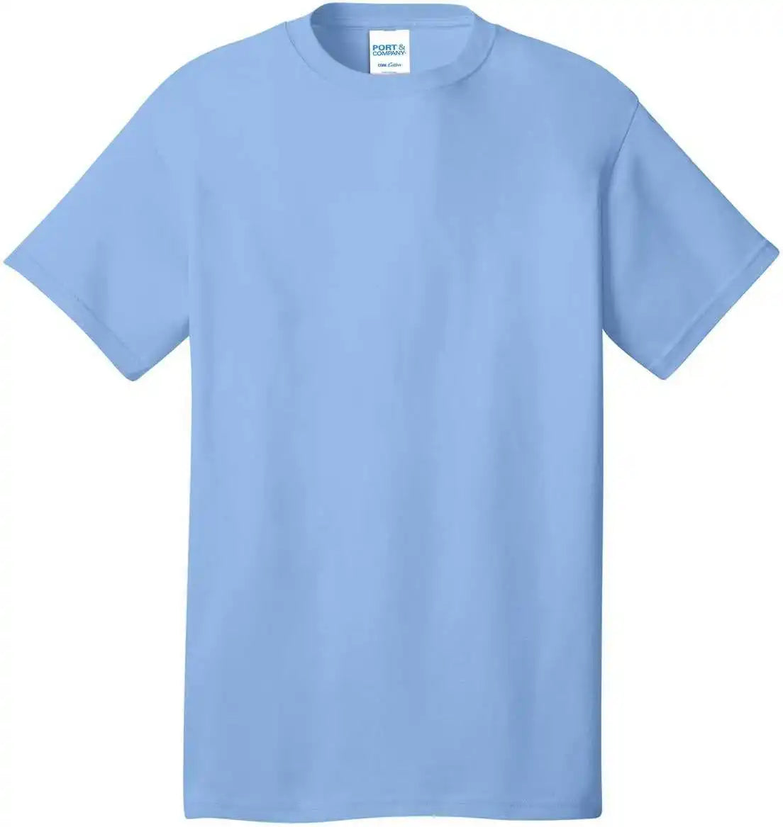 Port &amp; Company Pc54 Core Cotton Tee Light Blue