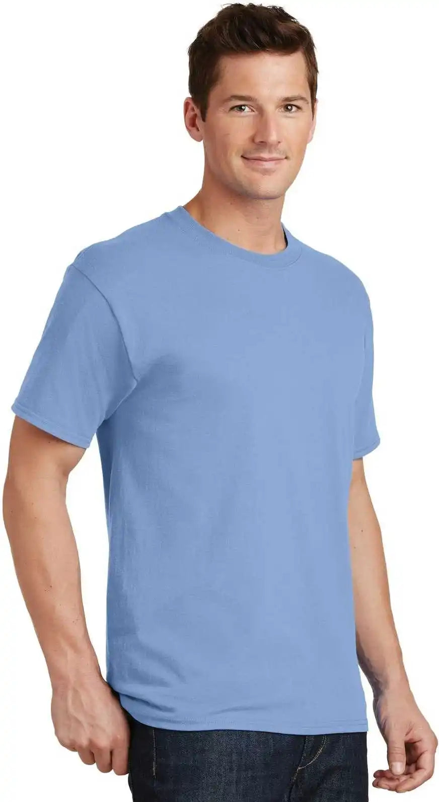 Port &amp; Company Pc54 Core Cotton Tee Light Blue