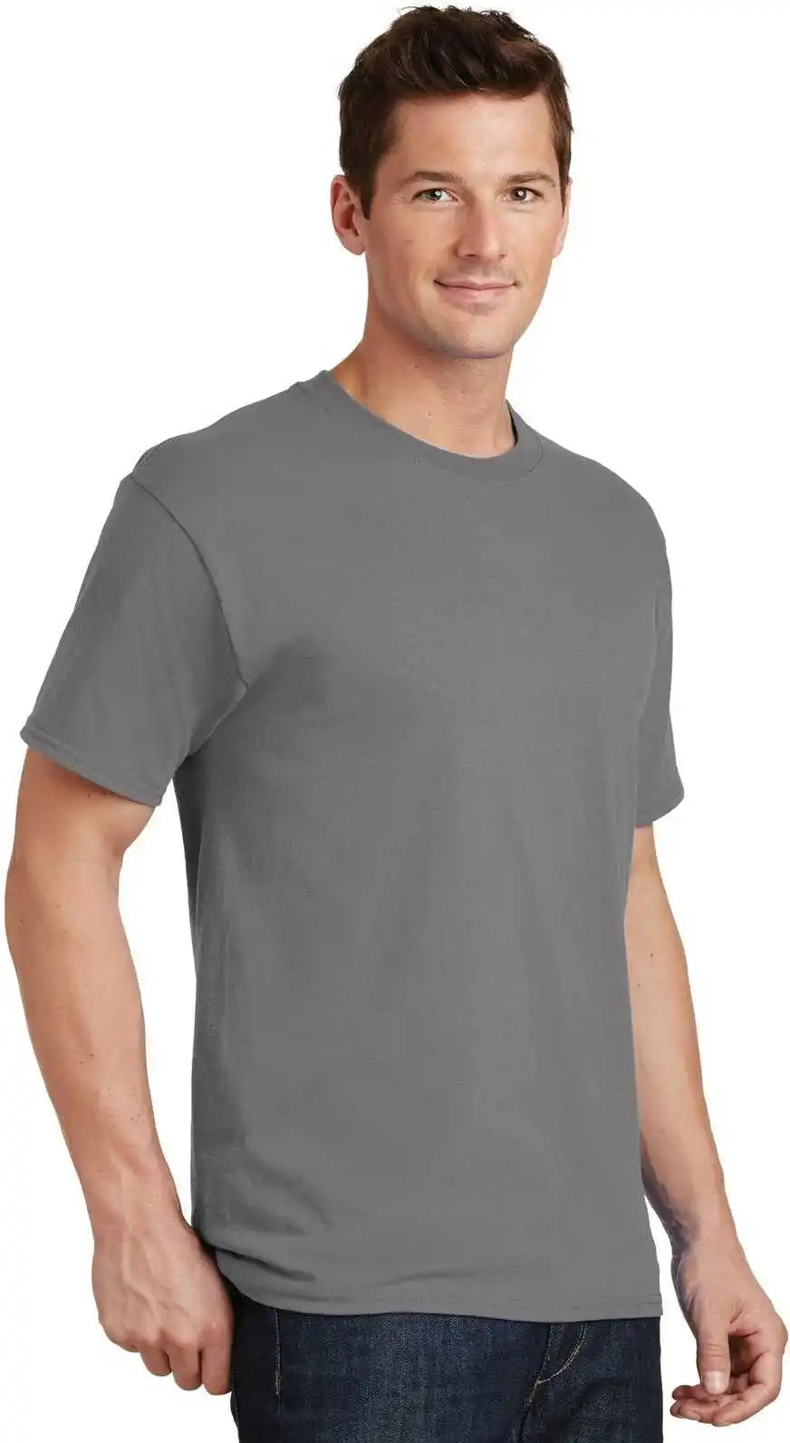 Port &amp; Company Pc54 Core Cotton Tee Medium Gray