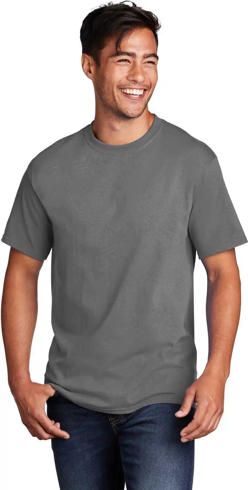 Port & Company Pc54 Core Cotton Tee - Medium Grey