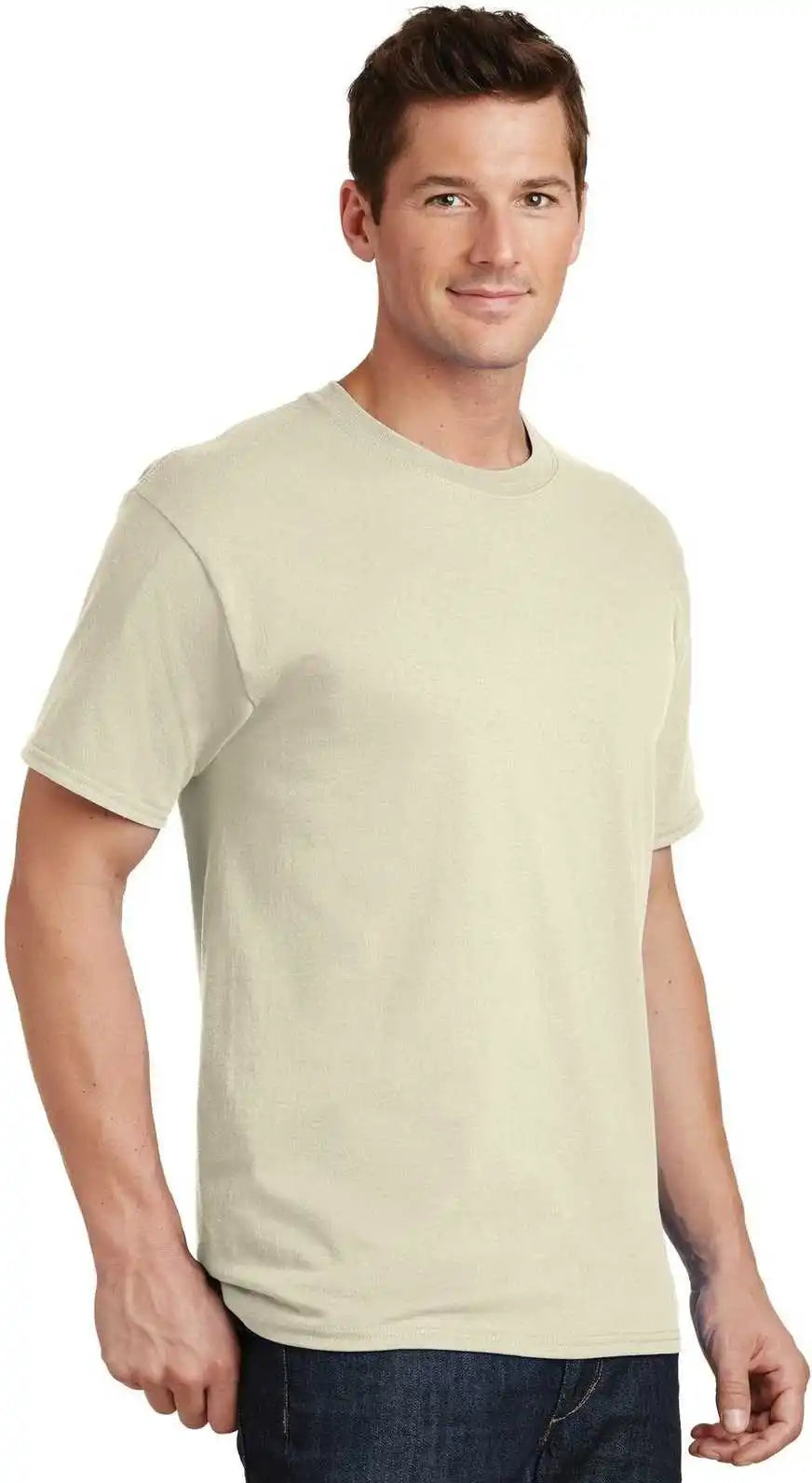 Port &amp; Company Pc54 Core Cotton Tee Natural