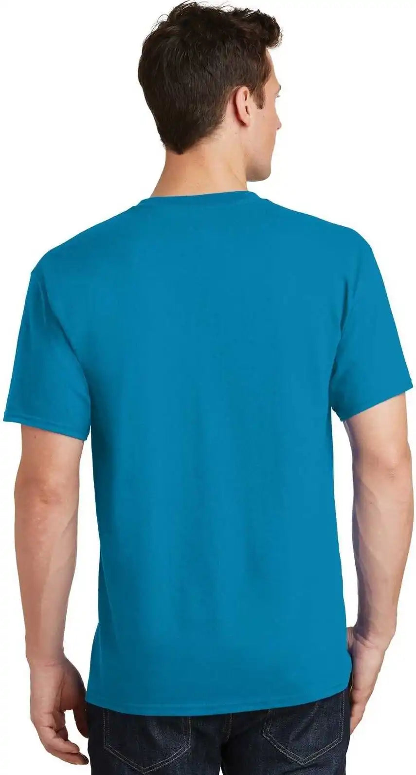 Port & Company Pc54 Core Cotton Tee Neon Blue