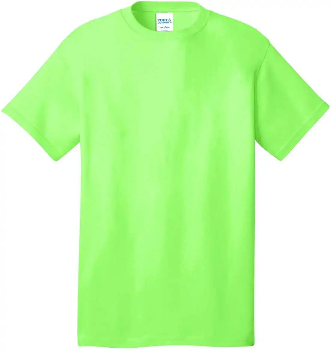 Port &amp; Company Pc54 Core Cotton Tee Neon Green