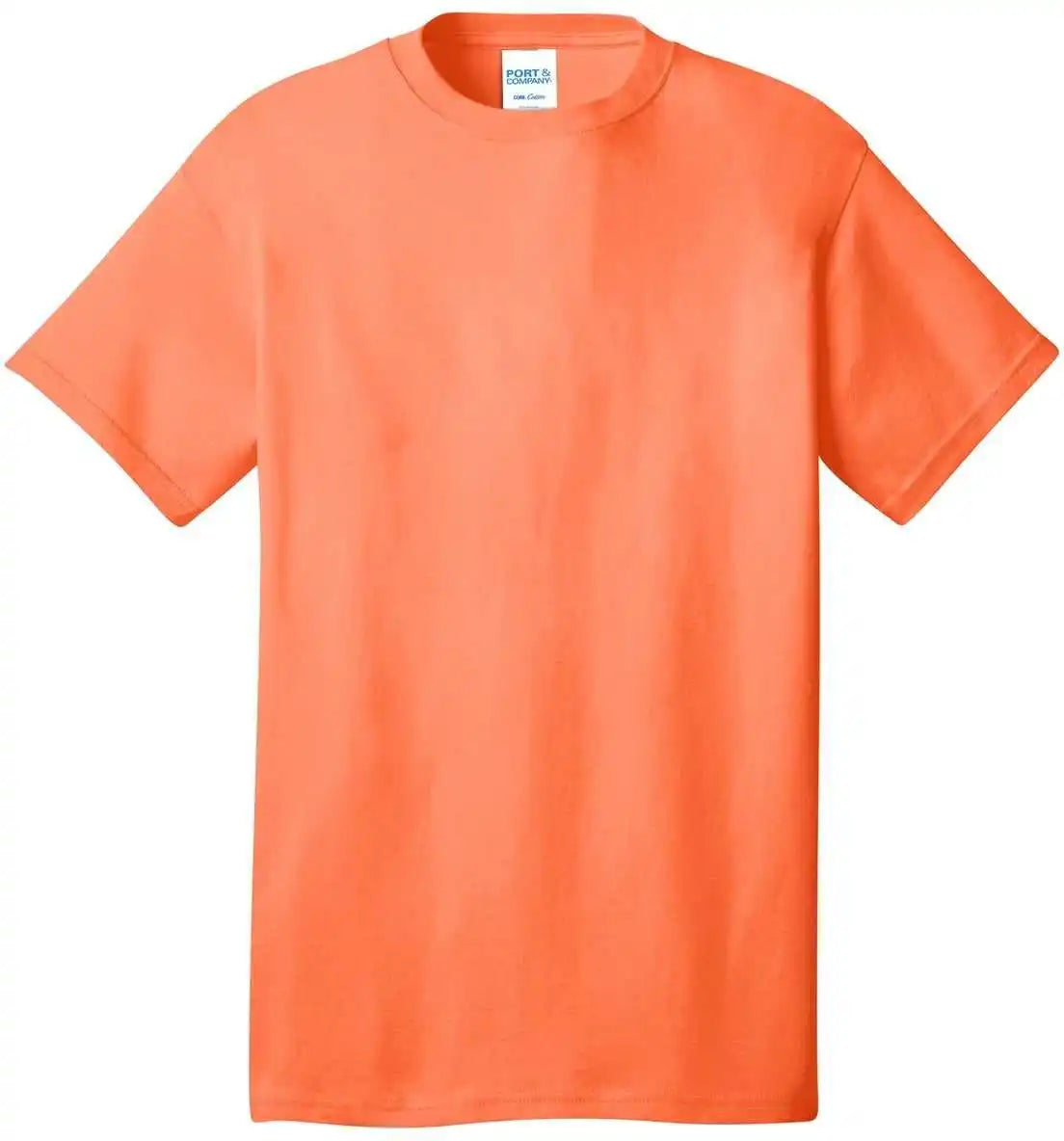 Port &amp; Company Pc54 Core Cotton Tee Neon Orange