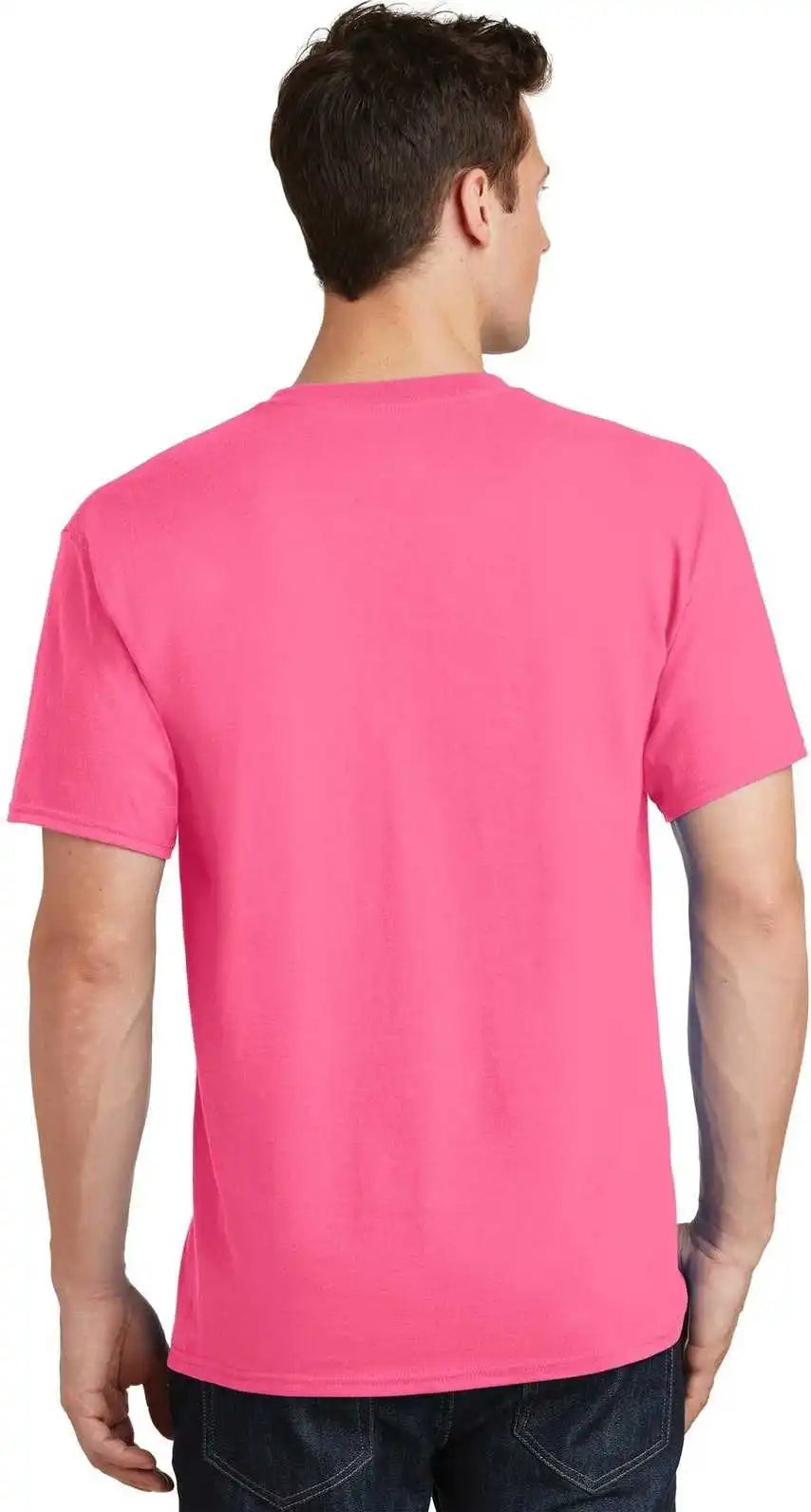 Port & Company Pc54 Core Cotton Tee Neon Pink