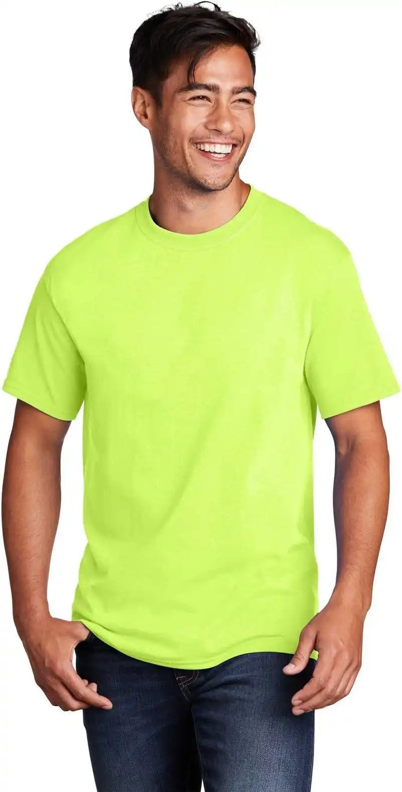 Port & Company Pc54 Core Cotton Tee - Neon Yellow