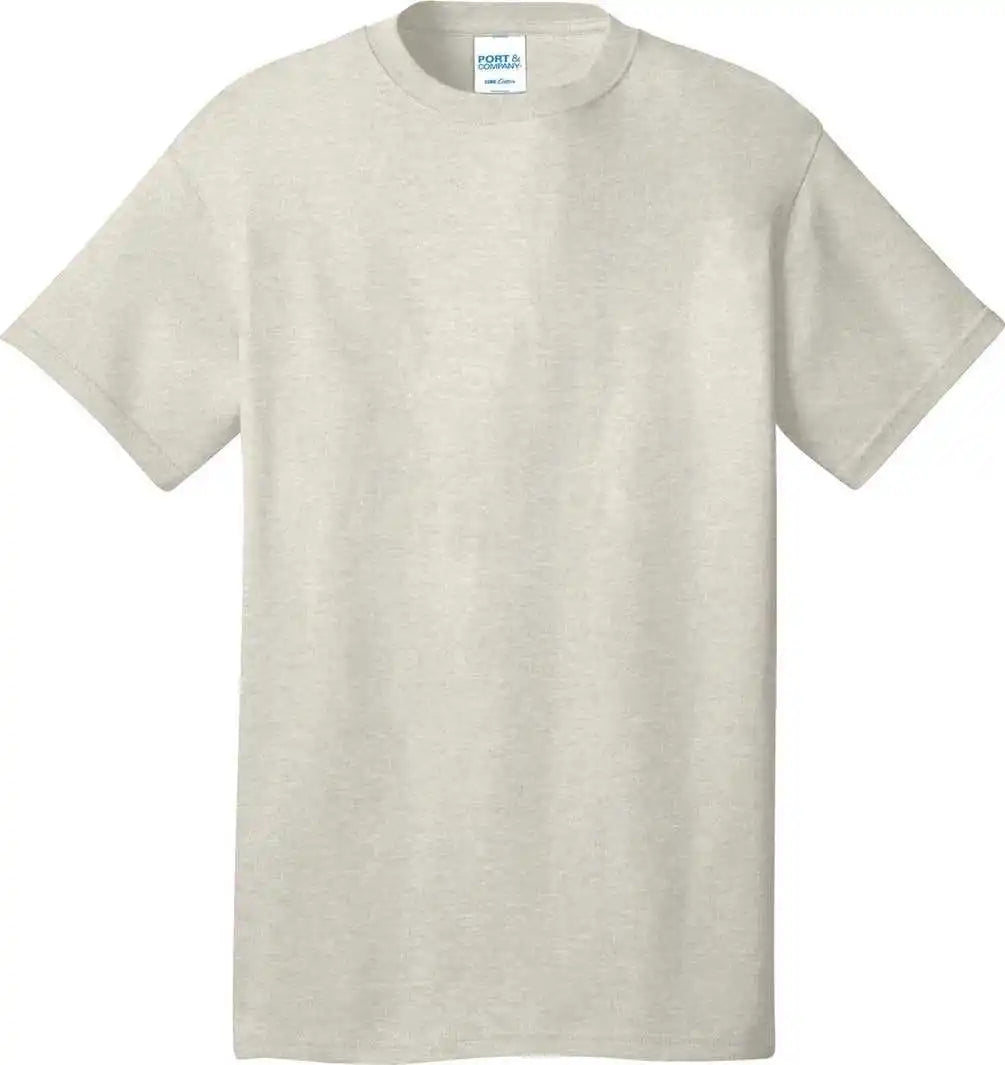 Port &amp; Company Pc54 Core Cotton Tee Oatmeal Heather