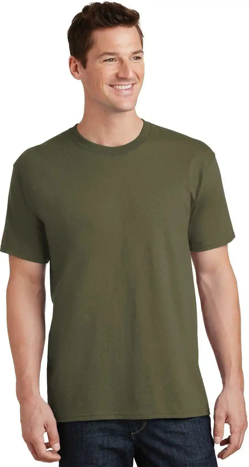 Port & Company Pc54 Core Cotton Tee Olive Drab Green