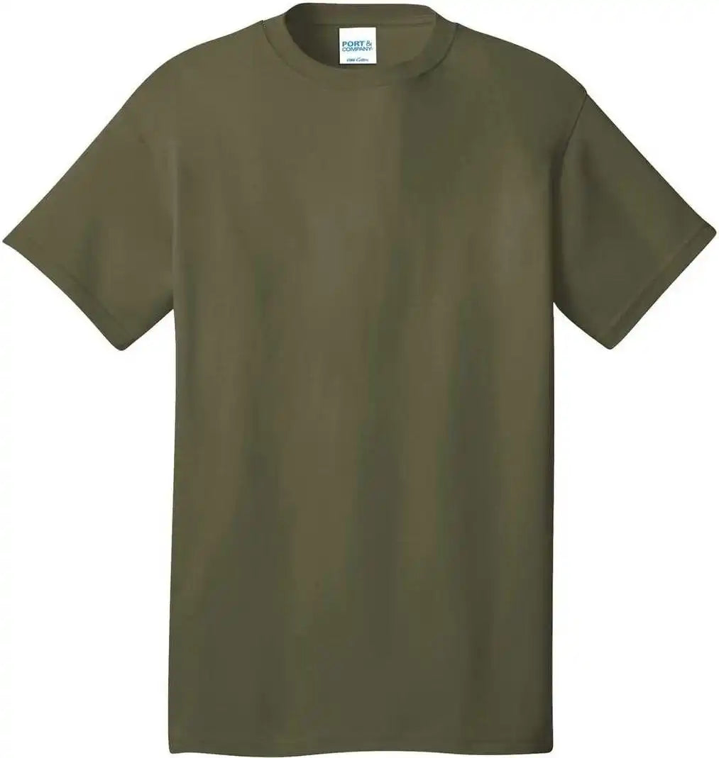 Port &amp; Company Pc54 Core Cotton Tee Olive Drab Green