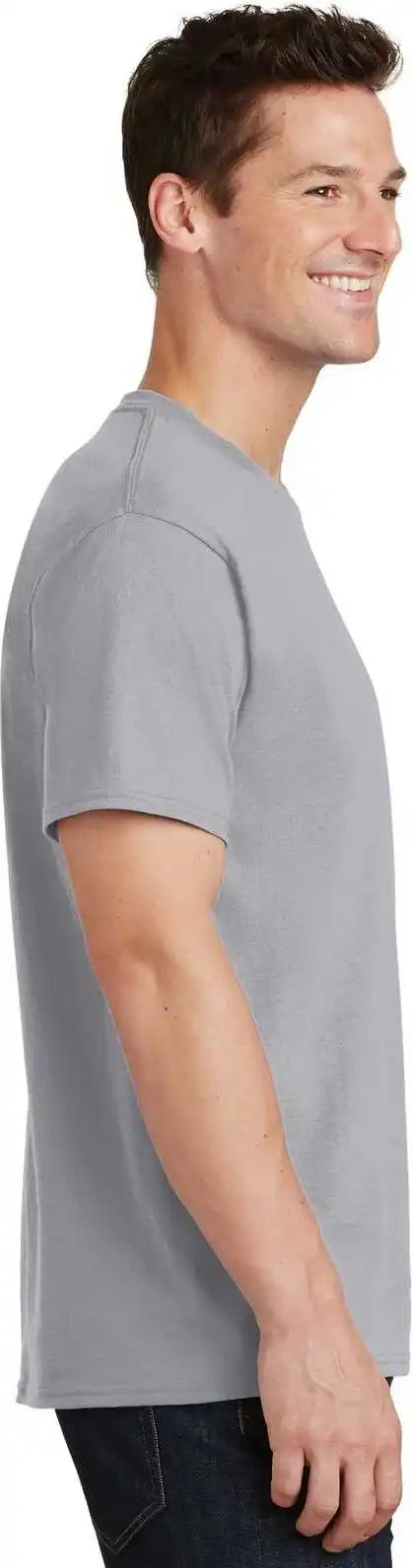 Port &amp; Company Pc54 Core Cotton Tee Silver