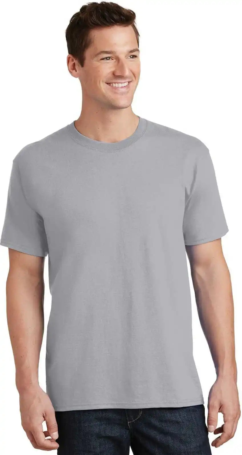Port &amp; Company Pc54 Core Cotton Tee Silver