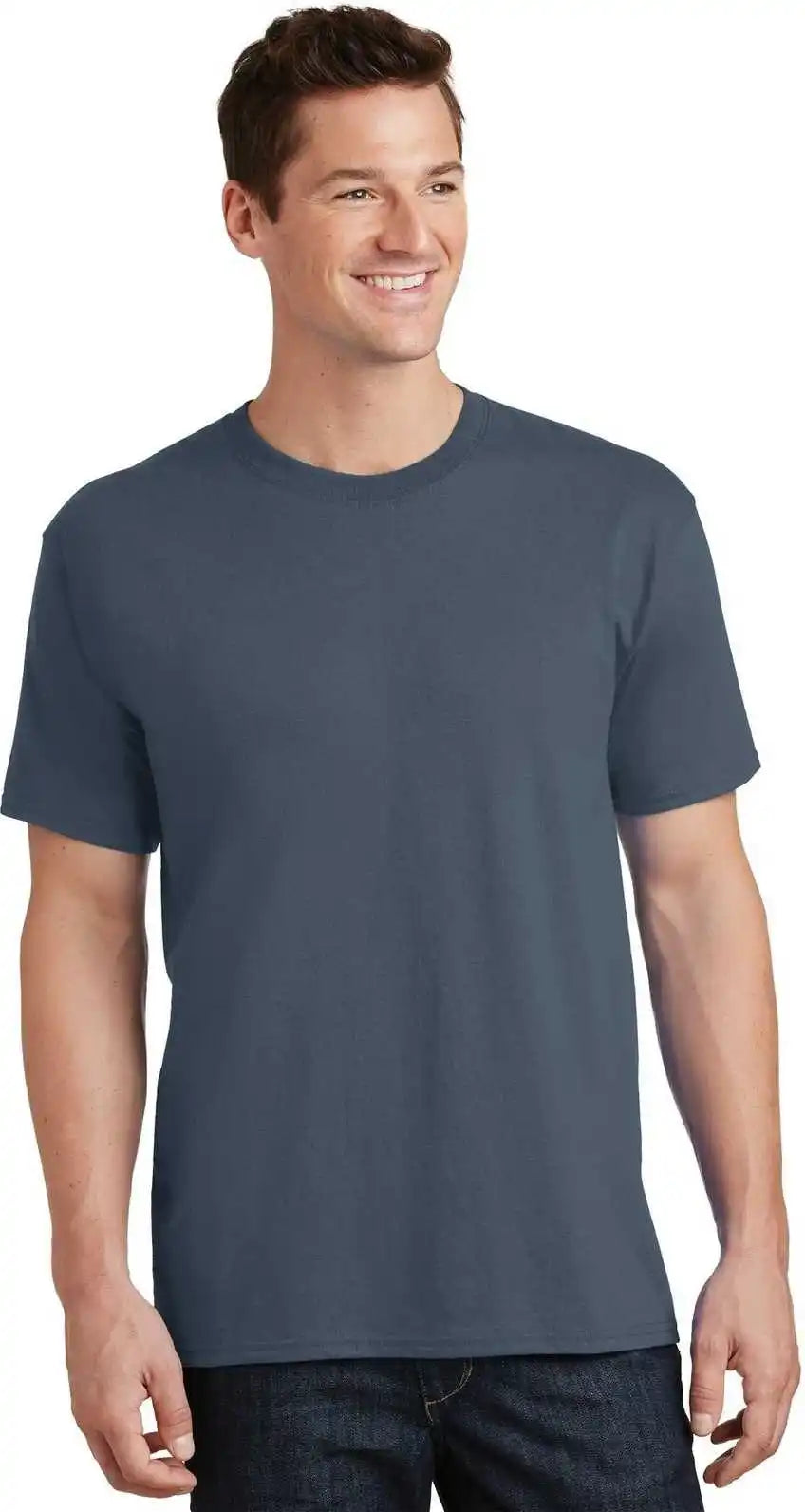 Port & Company Pc54 Core Cotton Tee Steel Blue