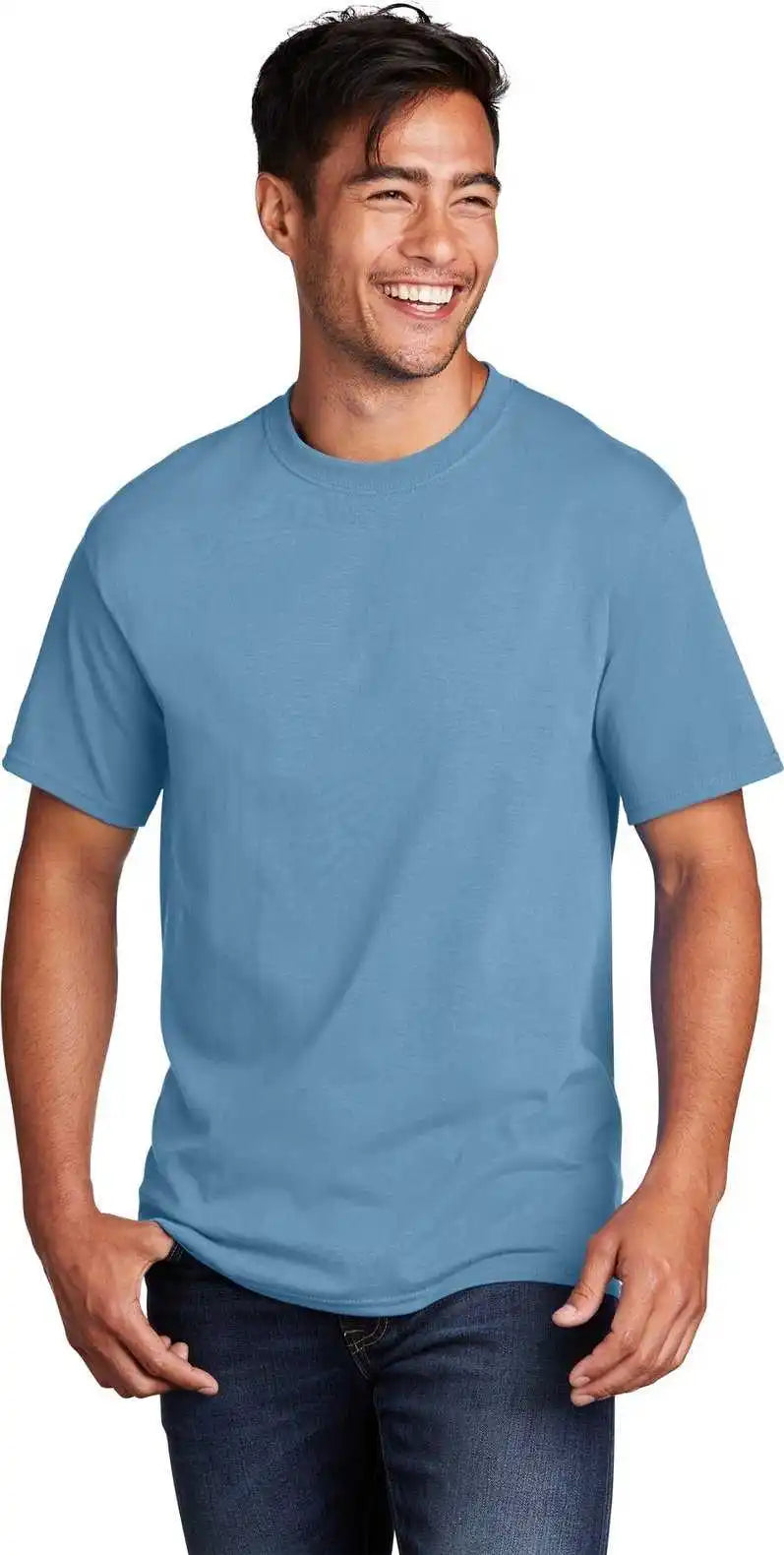 Port &amp; Company Pc54 Core Cotton Tee Tundrablu