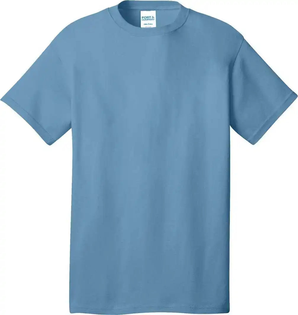 Port &amp; Company Pc54 Core Cotton Tee Tundrablu