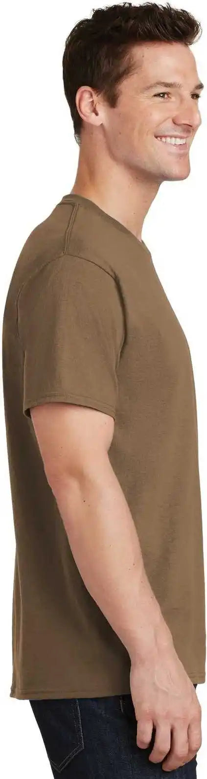 Port &amp; Company Pc54 Core Cotton Tee Woodland Brown