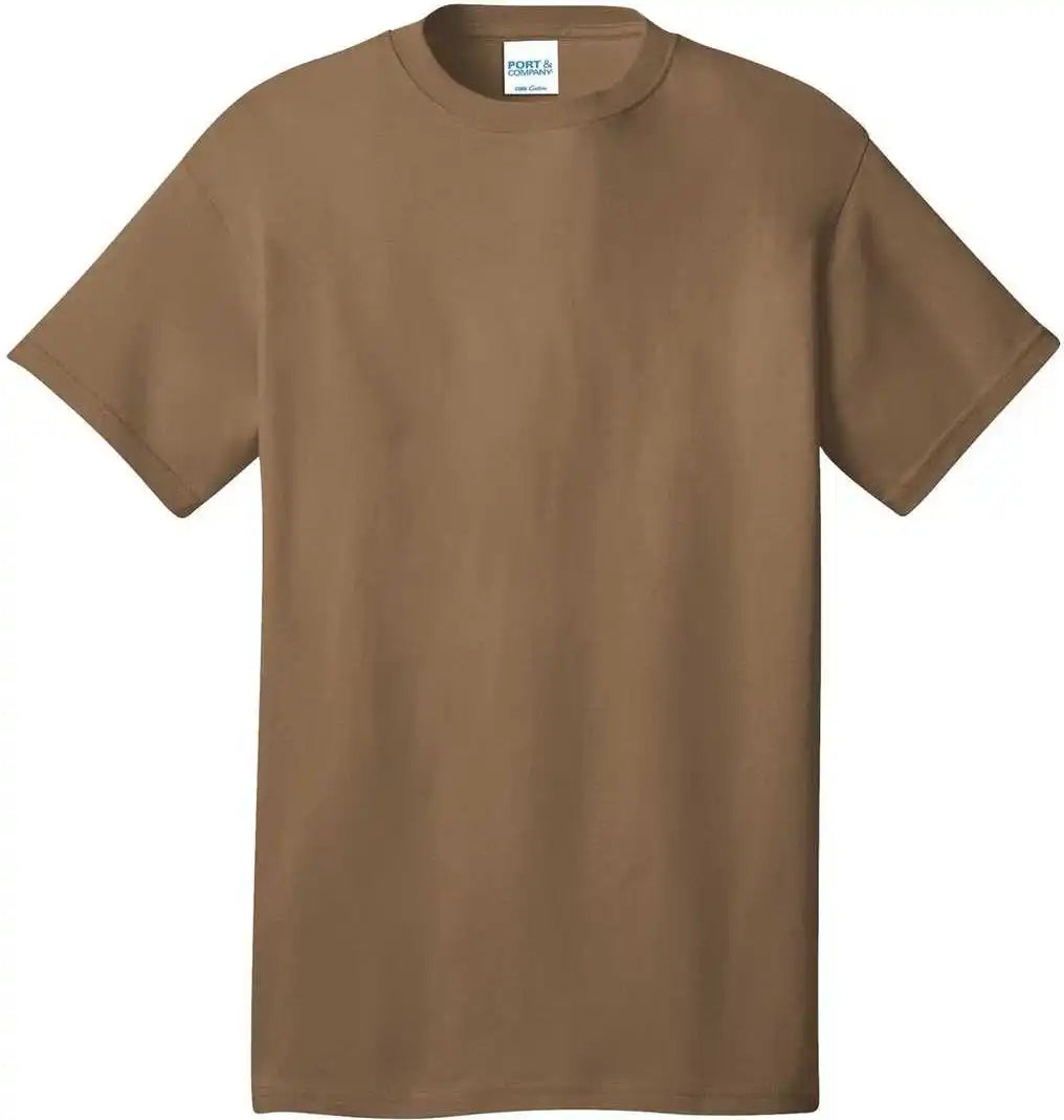 Port &amp; Company Pc54 Core Cotton Tee Woodland Brown