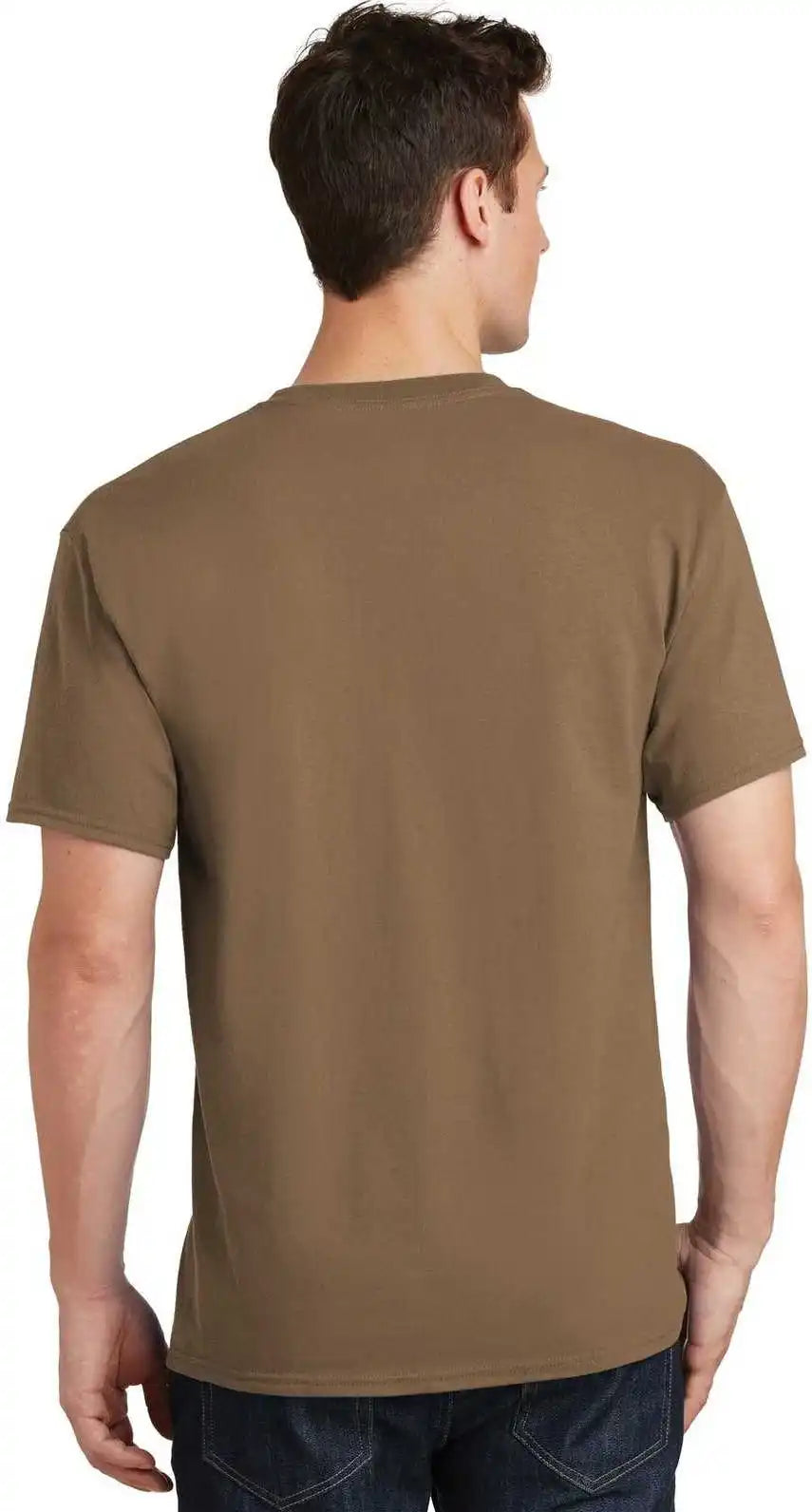 Port & Company Pc54 Core Cotton Tee Woodland Brown