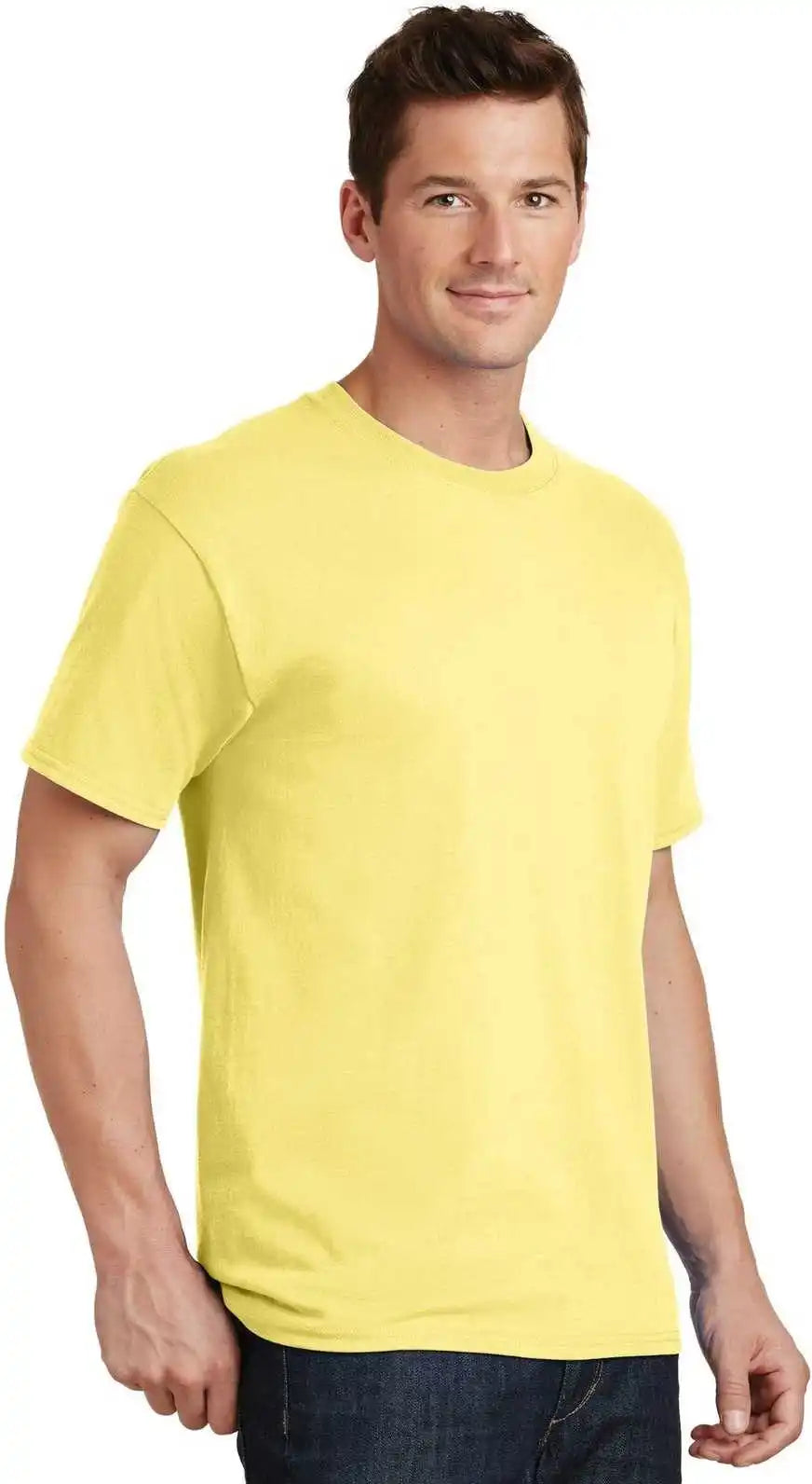 Port &amp; Company Pc54 Core Cotton Tee Yellow