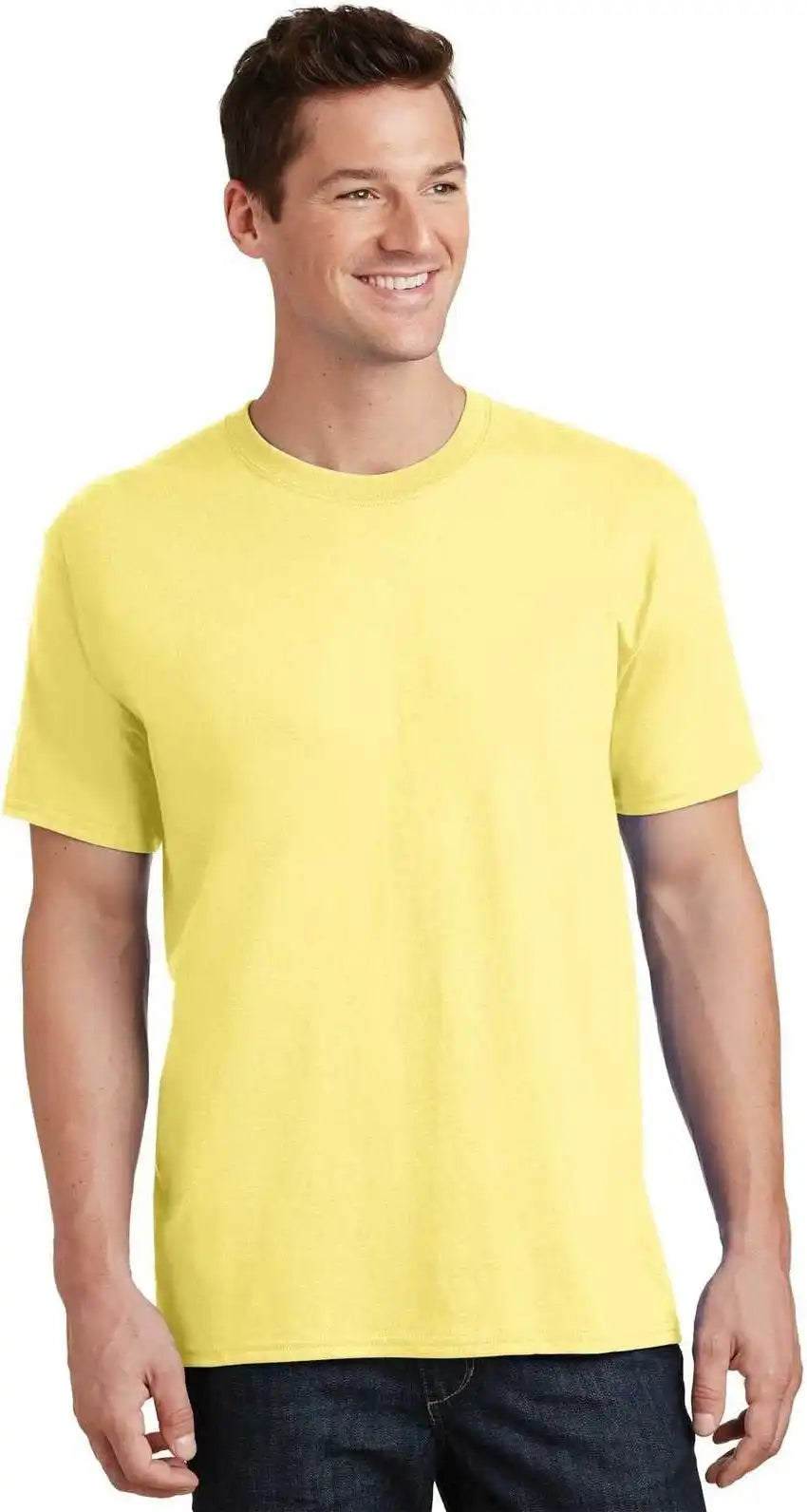 Port &amp; Company Pc54 Core Cotton Tee Yellow