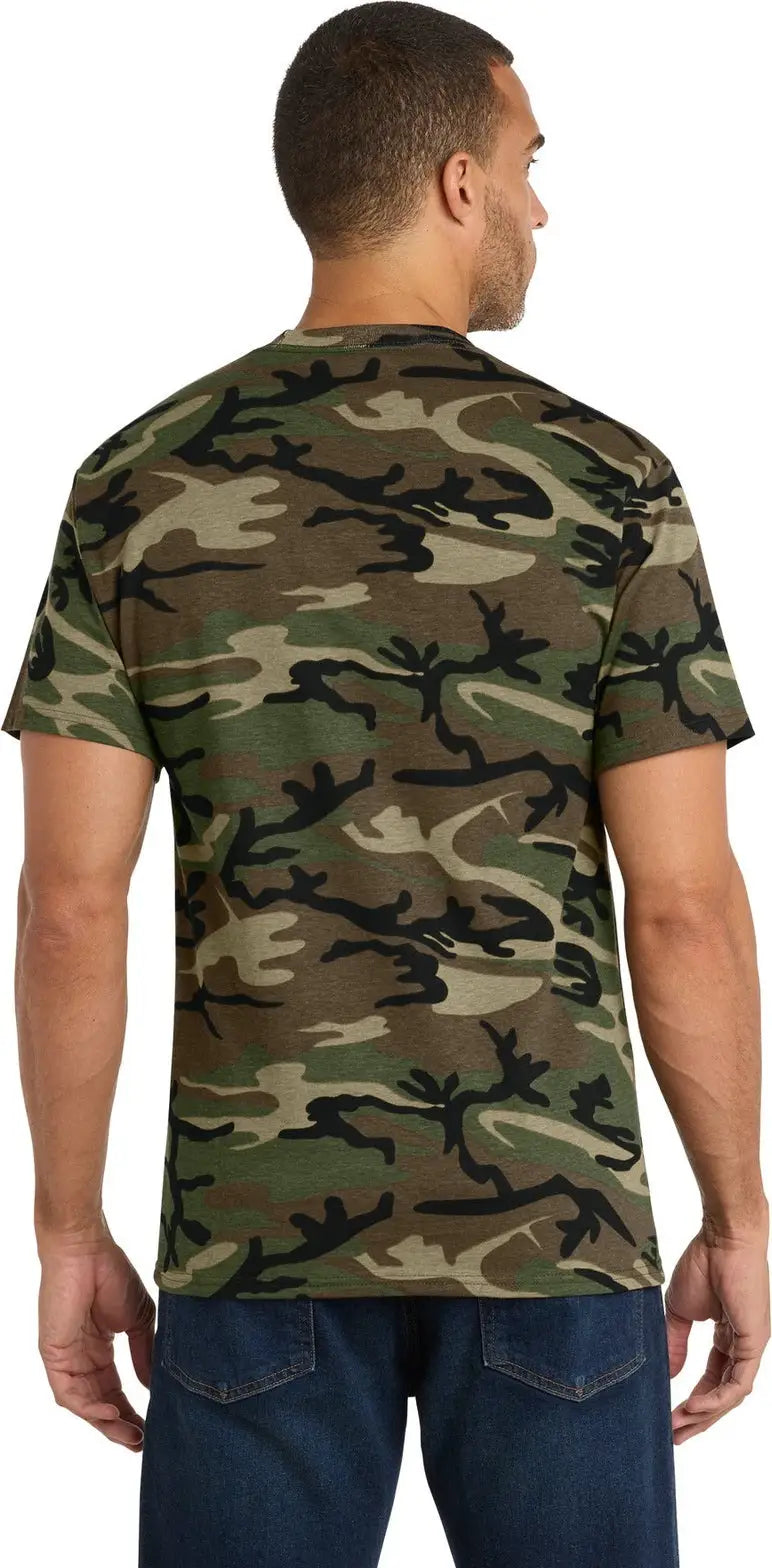 Port & Company Pc54c co Core Cotton Camo Tee - Military