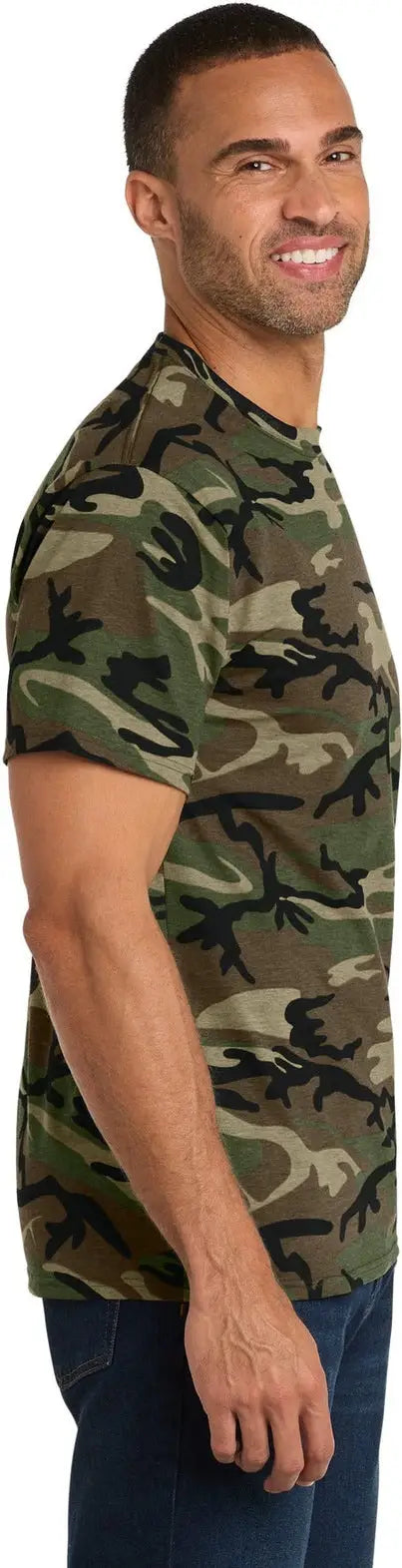 Port & Company Pc54c co Core Cotton Camo Tee - Military