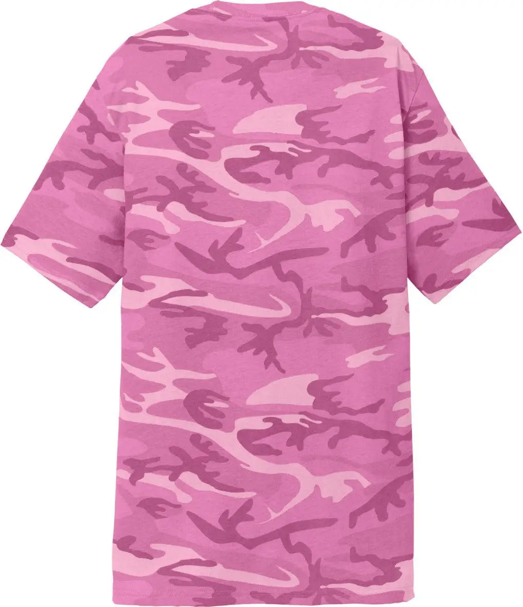 Port & Company Pc54c co Core Cotton Camo Tee - Pink - Adult s