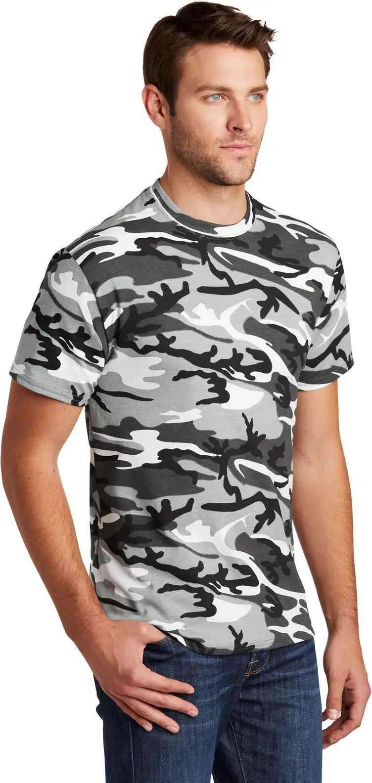 Port & Company Pc54c co Core Cotton Camo Tee - Winter