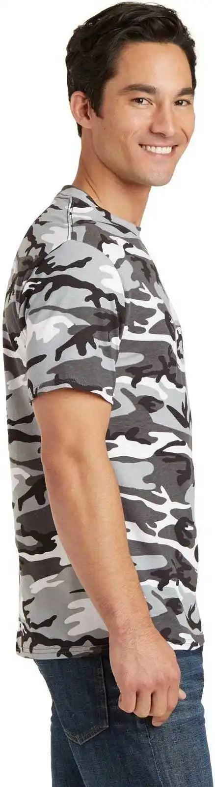 Port & Company Pc54c Core Cotton Camo Tee - Winter