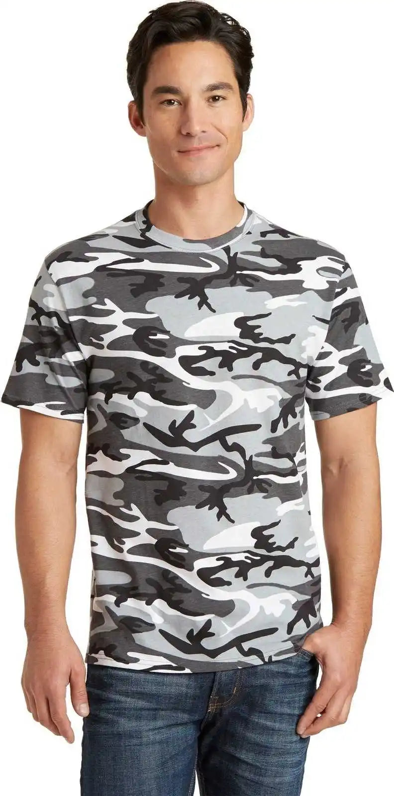 Port & Company Pc54c Core Cotton Camo Tee Winter