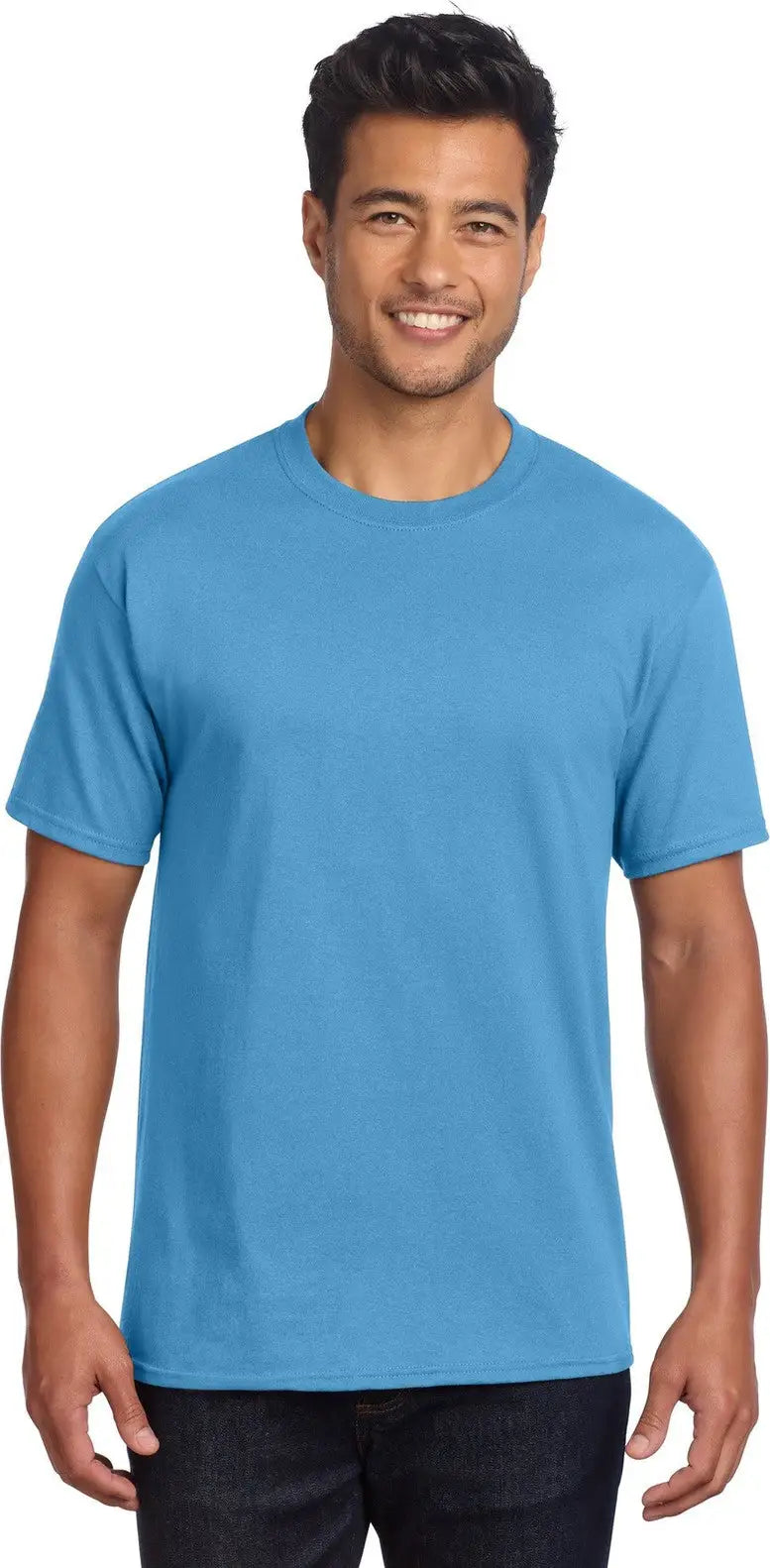 Port & Company Pc54dtg co Core Cotton Dtg Tee - Aquatic Blue - Adult s