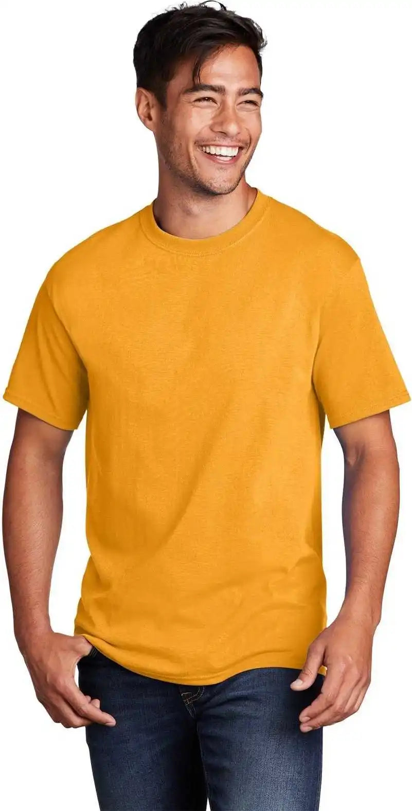 Port & Company Pc54dtg Core Cotton Dtg Tee - Gold