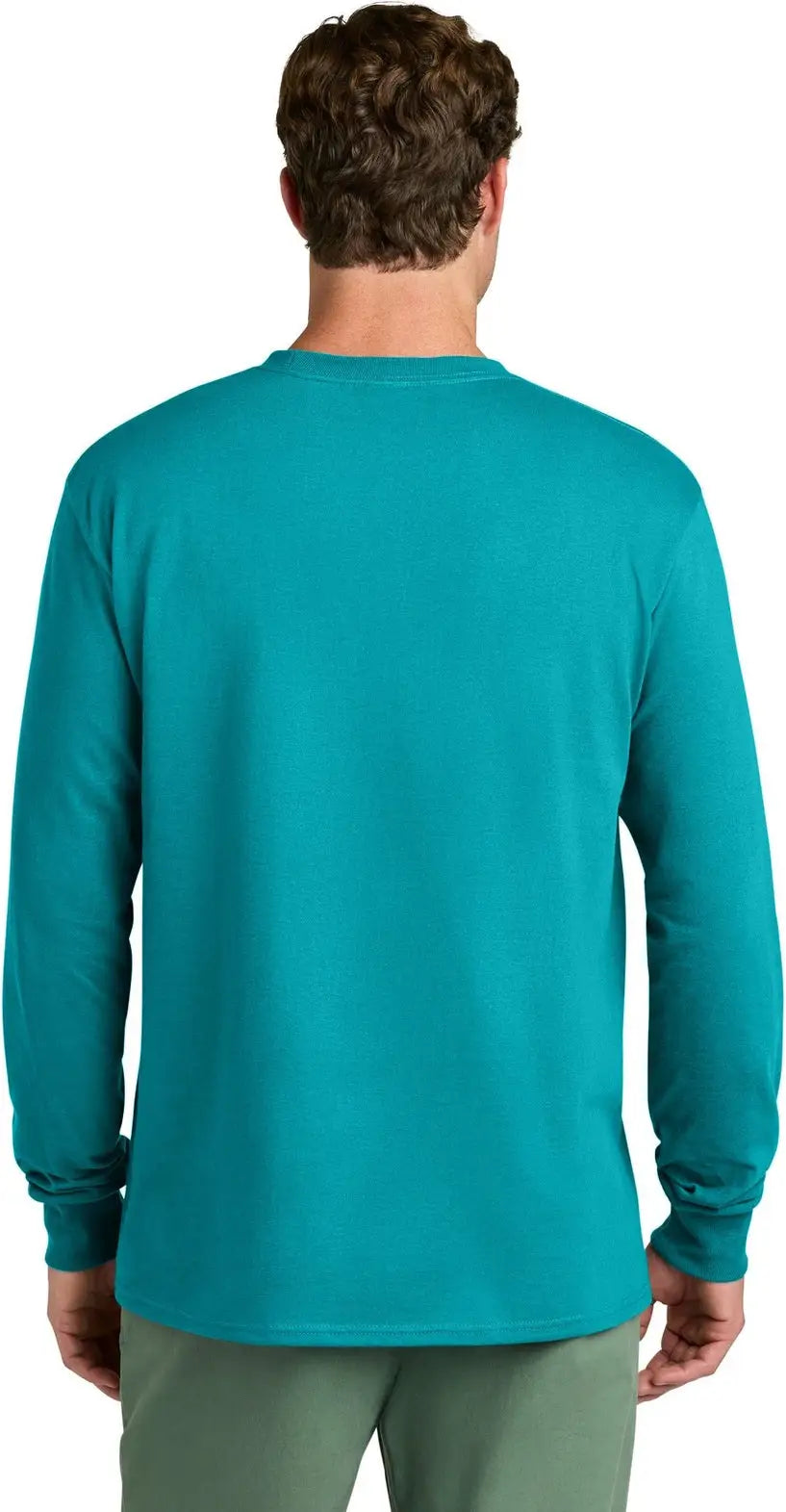 Port & Company Pc54ls co Long Sleeve Core Cotton Tee - Aquatic Blue
