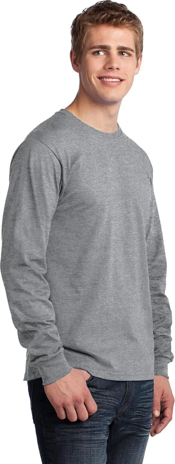 Port & Company Pc54ls co Long Sleeve Core Cotton Tee - Athletic Heather
