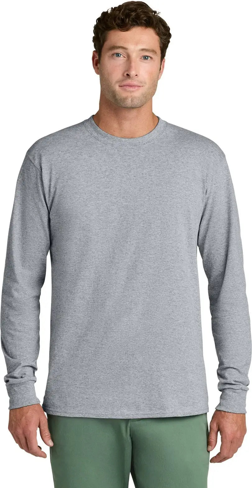 Port & Company Pc54ls co Long Sleeve Core Cotton Tee - Athletic Heather