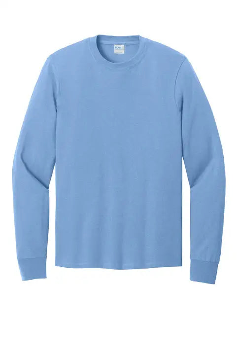 Port & Company Pc54ls co Long Sleeve Core Cotton Tee - Carolina Blue