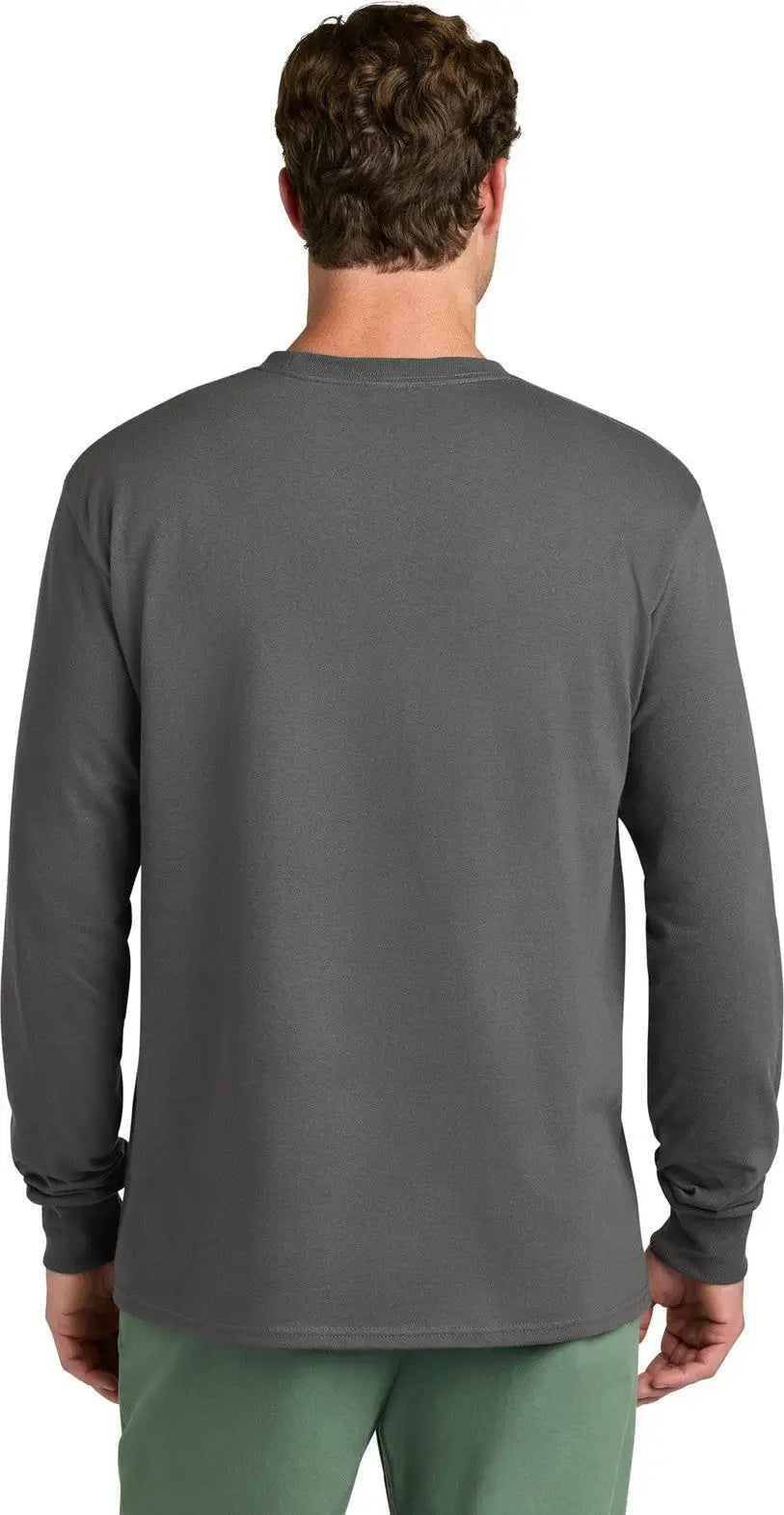 Port & Company Pc54ls co Long Sleeve Core Cotton Tee - Charcoal