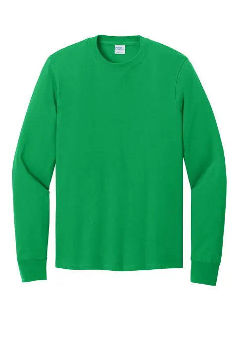 Port & Company Pc54ls co Long Sleeve Core Cotton Tee - Clover Green
