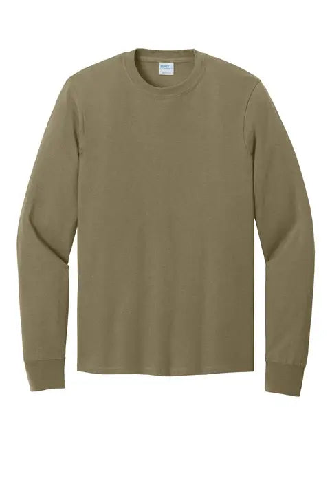 Port & Company Pc54ls co Long Sleeve Core Cotton Tee - Coyote Brown