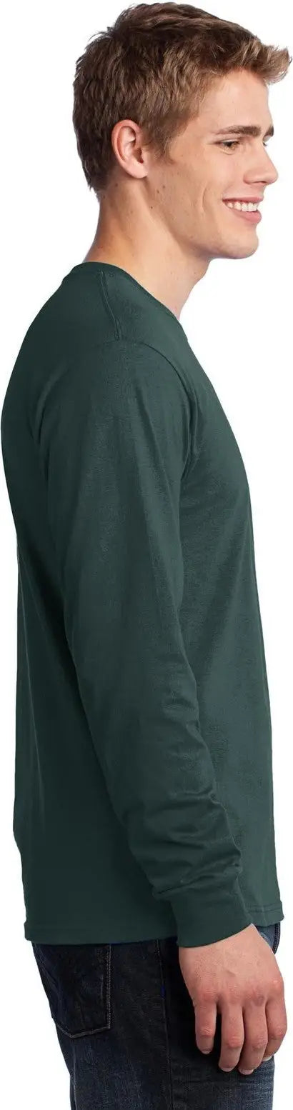 Port & Company Pc54ls co Long Sleeve Core Cotton Tee - Dark Green