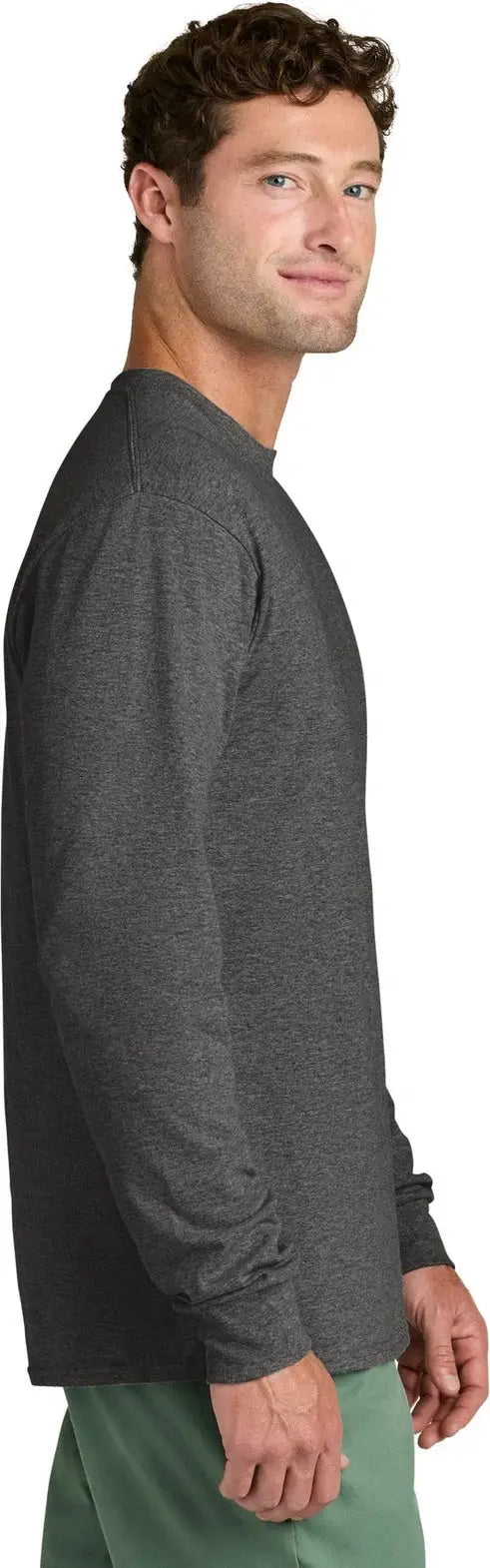 Port & Company Pc54ls co Long Sleeve Core Cotton Tee - Dark Heather Gray