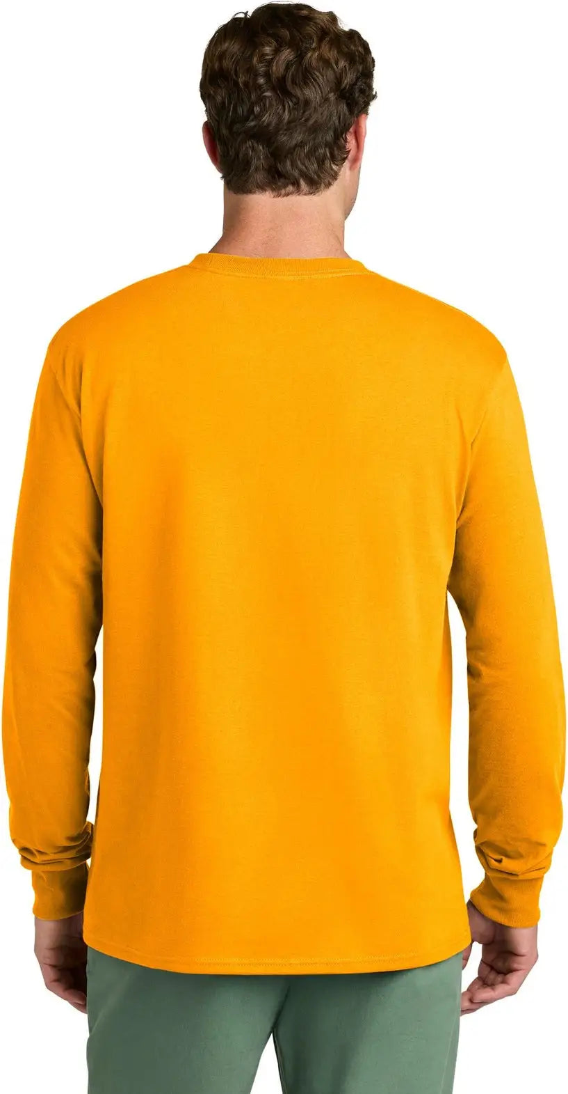 Port & Company Pc54ls co Long Sleeve Core Cotton Tee - Gold