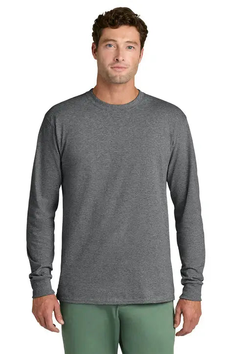 Port & Company Pc54ls co Long Sleeve Core Cotton Tee - Graphite Heather