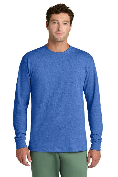 Port & Company Pc54ls co Long Sleeve Core Cotton Tee - Heather Royal