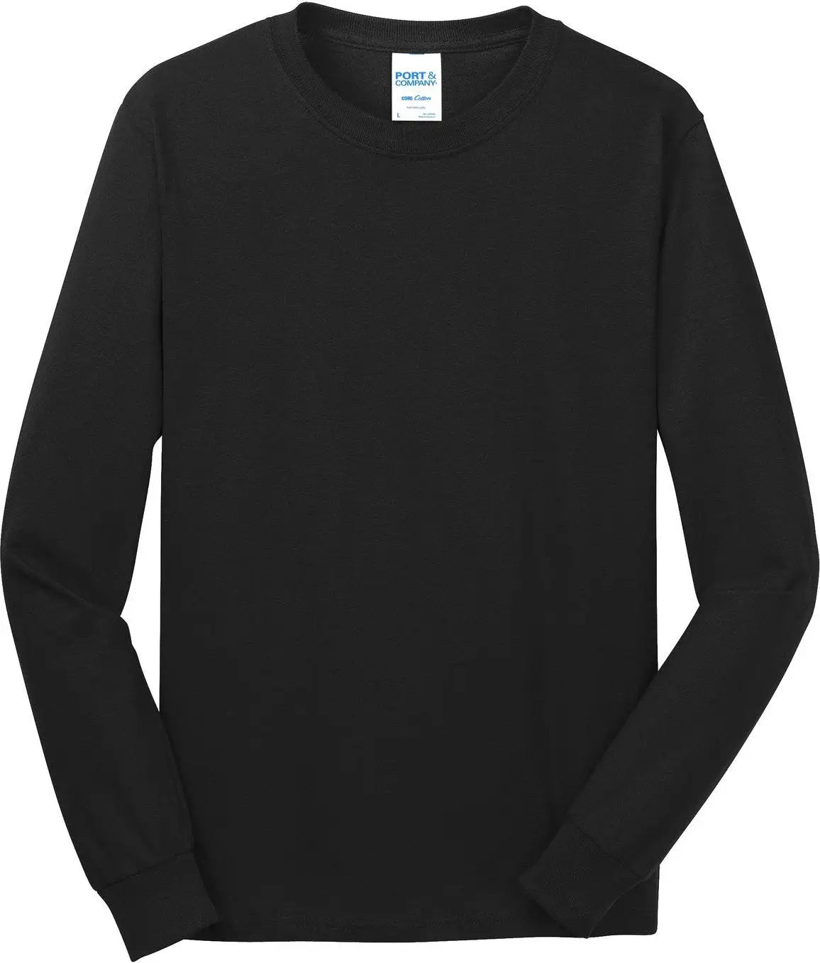 Port & Company Pc54ls co Long Sleeve Core Cotton Tee - Jet Black
