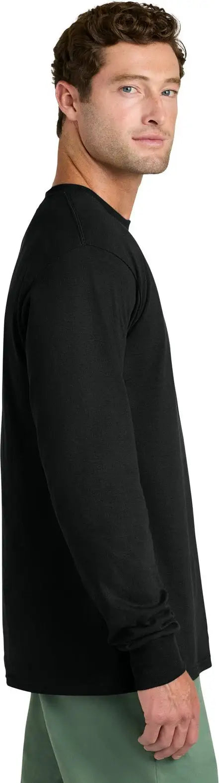 Port & Company Pc54ls co Long Sleeve Core Cotton Tee - Jet Black