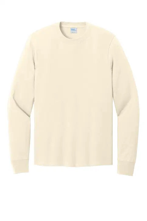 Port & Company Pc54ls co Long Sleeve Core Cotton Tee - Natural