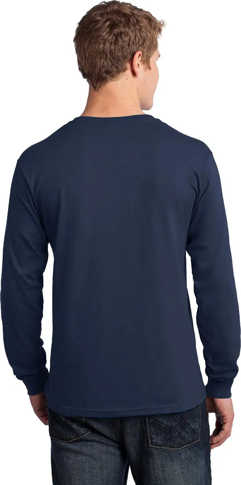 Port & Company Pc54ls co Long Sleeve Core Cotton Tee - Navy
