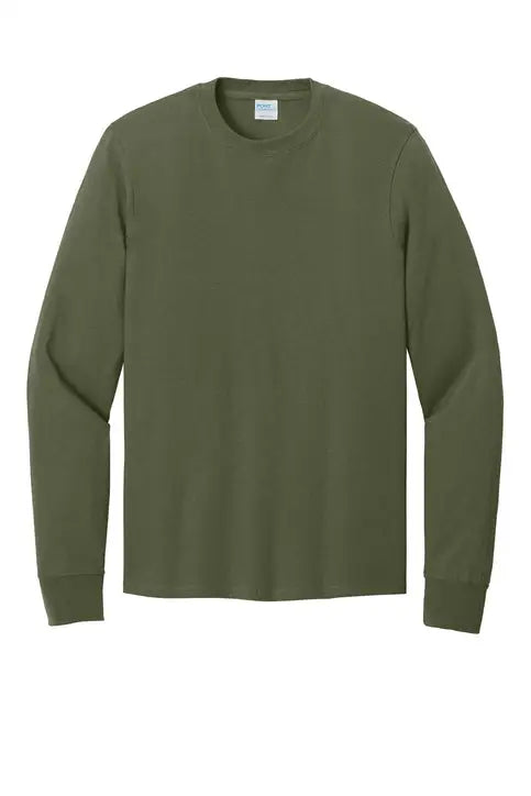 Port & Company Pc54ls co Long Sleeve Core Cotton Tee - Olive Drab Green